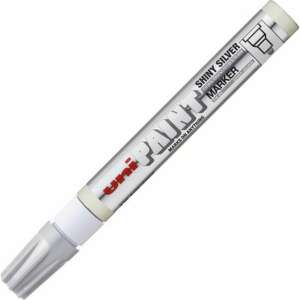 Uni Paint Marker, fényes ezüst, 2,2-2,8 mm, bármire írható - Lakkmarker
