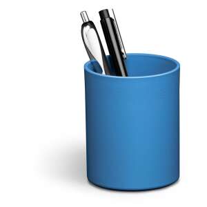 Blue plastic pen holder, durable eco pen holder, desk organizer, office supplies - Office Supply