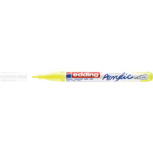 edding 5300 akril marker, neon sárga, 1-2 mm - Akril marker