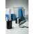 Office desk organizer set, durable eco, black and blue