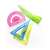 Keyroad 20cm flexible ruler set, assorted colors, 3 pieces