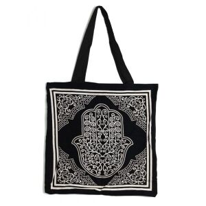 Hamsa-Hand Shopper - Baumwolltasche - 42x42cm 125624867 - Haushaltszubehör