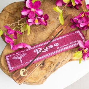 Rosen-Räucherstäbchen, handgefertigt in Nepal, natürlicher Duft, beruhigende und erhebende Atmosphäre - Innenarchitektur