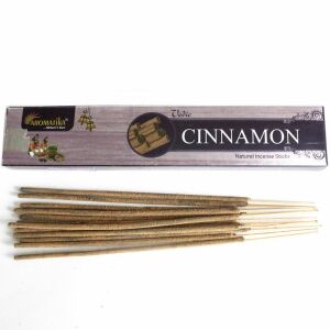 Aromatika Vedic Cinnamon Natürliche Räucherstäbchen, eine Packung mit 15 Räucherstäbchen mit Zimtduft - Innenarchitektur