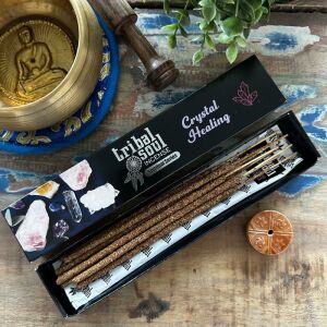 Tribal Soul Crystal Healing Räucherstäbchen, Spirituelle Serie, Räucherstäbchen-Box mit Keramikbrenner - Innenarchitektur