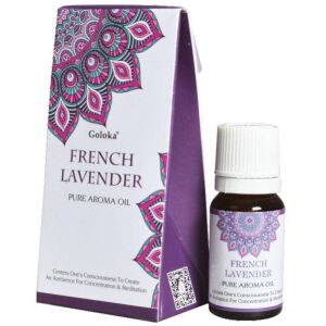 Goloka Französischer Lavendel Reines ätherisches Öl, 10ml Flasche, ätherisches Öl zur Entspannung, Stressabbau und zum Schlafen - Ätherisches Öl