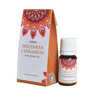 Goloka Sri Lankischer Zimt reines Aromaöl, 10 ml Flasche, natürlicher Raumduft - Ätherisches Öl