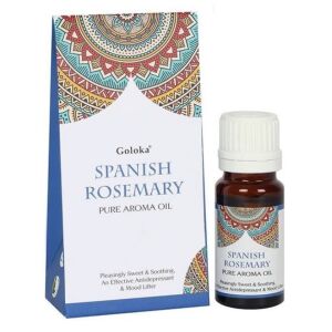 Goloka Spanischer Rosmarin Reines Aromaöl, 10 ml Flasche, ätherisches Öl für Aromatherapie, Diffusor und Stimmungsaufhellung - Ätherisches Öl