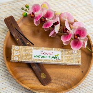 Goloka Nature's Nest Räucherstäbchen, Premium-Räucherstäbchen aus Indien, beruhigender und entspannender Duft - Innenarchitektur