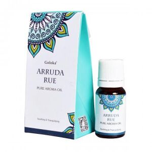 Goloka Arruda Rue reines Aromaöl, 10ml Flasche, beruhigendes und entspannendes ätherisches Öl für die Aromatherapie - Ätherisches Öl
