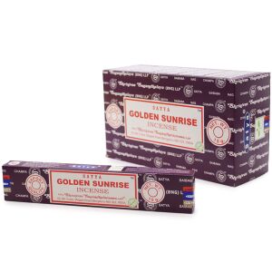 Satya Golden Sunrise Räucherstäbchen, eine 15g Schachtel Premium-Räucherstäbchen mit einem Duft von Zitrus, Gewürzen und Blumen - Innenarchitektur