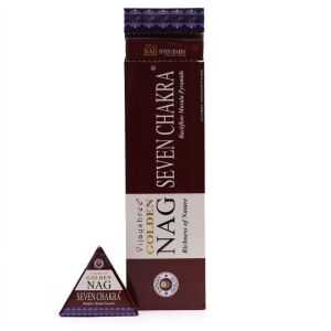Golden Nag Seven Chakra Rückfluss Masala Pyramiden Räucherkegel, 10er Packung - Innenarchitektur