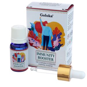 Goloka Immunität Booster Ätherisches Öl-Mischung, 100% natürlich und unverdünnt, für Aromatherapie, Diffusoren und Ölbrenner - Ätherisches Öl