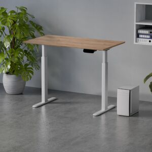 Profi elektromosan állítható magasságú íróasztal 120x67cm Craft tölgy | Dupla motor - Memória - USB - Nagy teherbírás | LVN System Control Pro