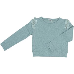 Gaialuna lány szürke pulóver flitteres váll részletekkel, 140-es méret - Gyerek pulóver