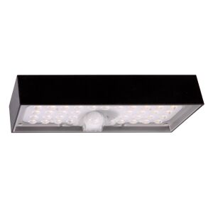 Tracon napelemes kültéri LED fali lámpa mozgásérzékelővel fekete 6W 900lm 4000K természetes fehér IP65 LSBB6W 125635966 - Tracon