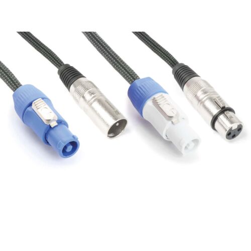 PD Connex CX05-10m Audio és Táp Hosszabbító Kombikábel XLR és PowerCon Csatlakozókkal