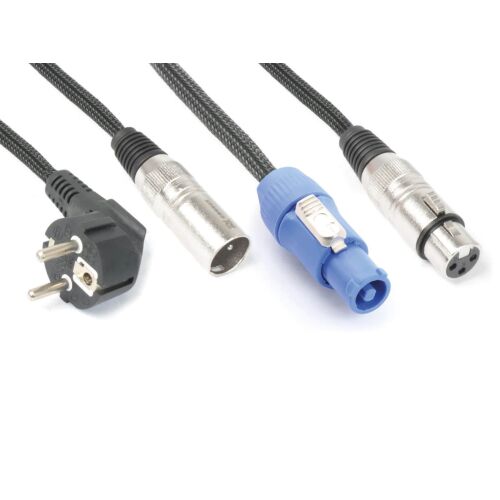 PD Connex CX08-10m DMX Jel&#038;Táp Kombikábel (XLR + Schuko + PowerCon) 125639454