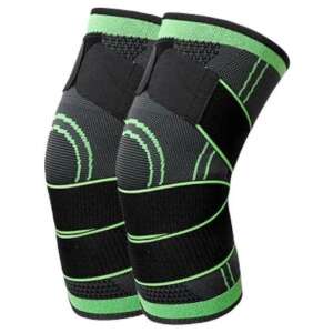 Fekete-zöld kompressziós térdrögzítő páros - Ízületi rögzítő