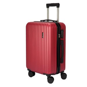 Valiză Dollcini Világjáró 28 inch, bordo, valiză rigidă cu roți și mâner telescopic - Valize