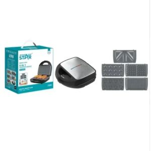 Winning Star 5 în 1 Sandwich Maker, ST-9396, grill electric, aparat de gofre, aparat de făcut gogoși, presă panini, aparat de făcut mic dejun - Fierbătoare, Sandwich-maker, Blendere, Prajitoare de paine și Storcatoare de fructe și legume