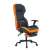 Fekete-narancs színű Kronos irodai forgószék állítható háttámlával és lábtámasszal