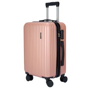 Dollcini Világjáró valiză roz de 28 inch cu roți și mâner telescopic - Valize