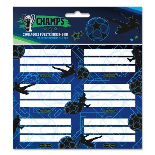 Füzetcímke ARS UNA 18 darabos Champs