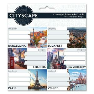 Füzetcímke ARS UNA 18 darabos Cityscape 125644112 - Ars Una