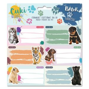 Niedliche Tiere: Heftetikett - 3 x 6 Stk. 125644114 - Ars Una