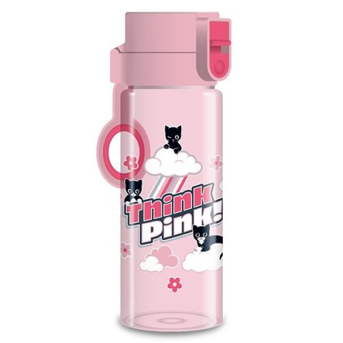 Kulacs ARS UNA Think Pink 475 ml BPA-mentes kulacs cuki macskás mintával