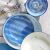 FRESCO Mikado dinnerware set, assorted plates and bowls with blue patterns