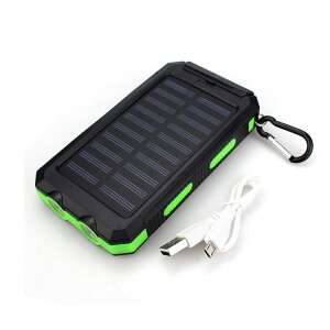 Power bank solarny - 20000 mah - kolor zielony / ZMR-SP-3