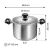 BRAVA 5.5L Stock Pot with Lid Dimensions