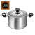 BRAVA 5.5L Stainless Steel Stock Pot with Glass Lid - Good Design Award