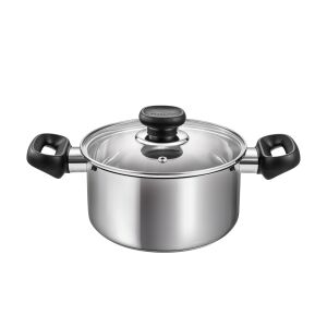 BRAVA 2.0L Stainless Steel Saucepan with Lid, 18 cm - Cookware & bakeware