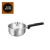 BRAVA stainless steel saucepan with spout and Good Design award