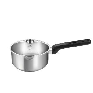 BRAVA 16 cm Stainless Steel Saucepan with Pouring Spouts - Cookware & bakeware