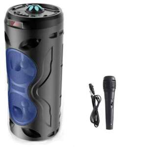 Difuzor Bluetooth portabil cu microfon Karaoke HSD-2503BT Albastru 41323777 Boxe Portabile