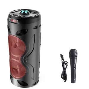 Difuzor Bluetooth portabil cu microfon Karaoke HSD-2503BT Roșu 41323779 Boxe Portabile