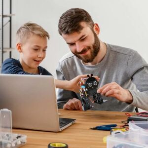 Edukativni set dvonožnog robota, ACEBOTT QD021, projekt za Arduino ESP32, ACEBOTT ESP8266, WIFI veza, 8 godina + 125654057 - Interaktivna dječja igračka