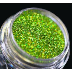 Kozmetikai csillám sminkhez és testfestéshez PK153 (holografikus nyers zöld) KAJOL Beauty™, 1g 125726501 - Körömdíszítő csillámpor