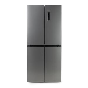 DOMO oldal-mellé hűtőszekrény, rozsdamentes acél - Side by side hűtőszekrény