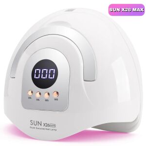 SUN X26 MAX UV/LED Nagellampe, weiß, mit LCD-Display und Timereinstellungen - Nageldesign