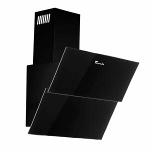 Okap Tornado Blaze Touch Free 1100 (60) LED ze szkła czarnego, widok pod kątem - Tornado