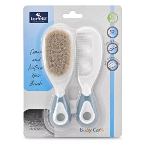 Lorelli Fésű és hajkefe természetes sörtékkel - moonlight blue 125749036 - Ágynemű - baba
