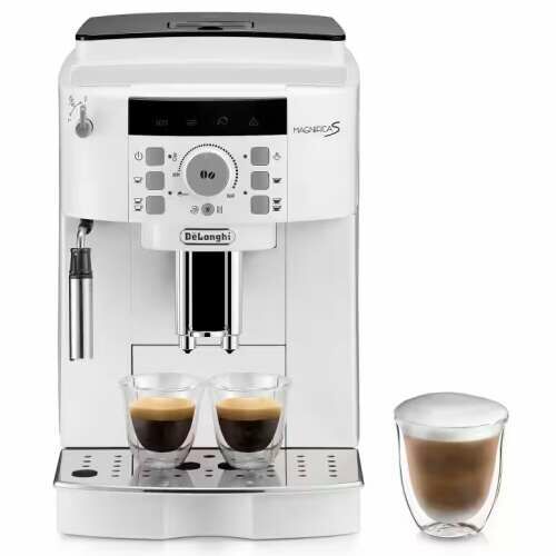 Автоматична машина за еспресо De'Longhi Magnifica S ECAM 22.110.W, бяла, за приготвяне на еспресо и капучино