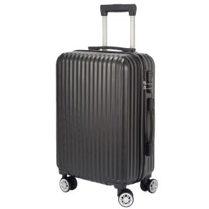 Dollcini Világjáró Valiză neagră de 28 inch cu roți și mâner telescopic - Valize