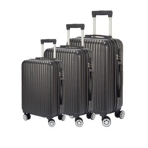 Set valize negre Dollcini Világjáró - Bagaje de 20, 24, 28 inch - Dollcini Valize