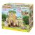 Sylvanian Families Country Tree School játékkészlet doboza, amely egy fa ház iskolát tartalmaz, tanteremmel, játszótérrel és karakterekkel